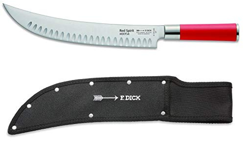 Dick Red Spirit Zerlegemesser Hektor 26 cm lange geschweifte Klinge mit Kullenschliff inkl. Messerscheide