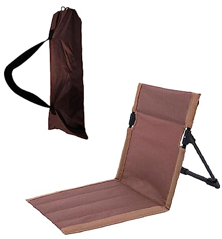 harayaa Cojín Acolchado para Asientos de Playa, Patio, Césped y Jardinería, con Bolsa de Transporte, MARRÓN