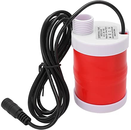 Pompe Submersible 700L/h, Pompe à Eau Domestique DC 12V 20W, Pompe de Recirculation à Faible Bruit