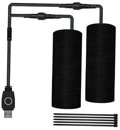 MACHSWON Motorcycle Heated Handlebar Grips Sleeves withSwitch Control 3 Gear Heating, Winter Motorcycle ATV Scooter Heated Grips Handlebar 7/8-11/5(22-30mm), Warmer Sleeves