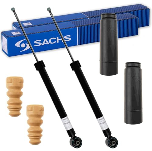 2x Sachs Stoßdämpfer + Protection Kit hinten | 2x 317 357+900140 für Polo 9N 6R1 6C1 Ab Bj 2001