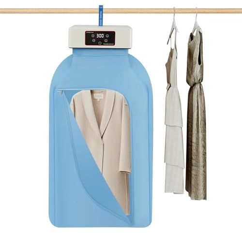 LENDISIY Liten bärbar torktumlare, 600 W, torktumlare med timer och UV-sterilisering, liten elektrisk torktumlare med värmepump, lägenhet varm lufttork hem
