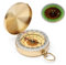 Messing Kompass,Kompass Outdoor,Wasserdicht Compass,Portable Kompas mit Leuchtfunktion nach Lichteinwirkung,Mit Abdeckung,Navigation Taschenkompass für Wandern Camping Klettern