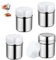 GIDWRIY 4PCS Spargi Cacao in Polvere Acciaio Inox, Spargi Zucchero a Velo e Cacao, Porta Zucchero a Velo con Tappo,Dispenser Caffe in Polvere,Spargicacao Cappuccino,Spargi Farina Setaccio per Cucina