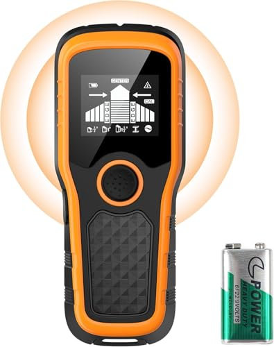 Daakro 5-in-1 Leitungssucher, Handheld Draht-Metall-Wandscanner mit Farb-LCD-Display und Kalibrierungsalarm Elektronischer Wandscanner,zum Auffinden der Mitte und der Kanten von Holz-Metallwänden