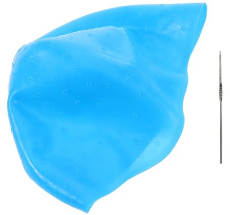 TOGEVAL Cappello Per Mèches in Silicone Per Colorazione Chioma, Cuffia Da Salone Per Tinture, Set Morbido e Confortevole, Accessorio Professionale Per Trattamenti Chioma a Casa e in Salone