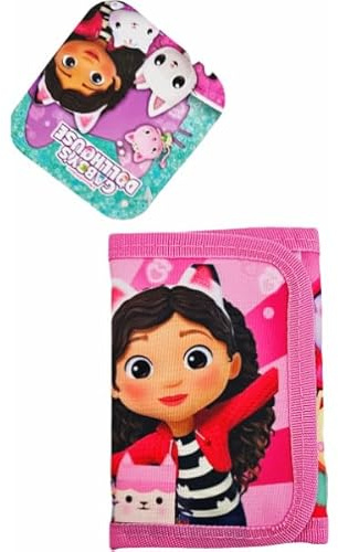 ILS I LOVE SHOPPING GABBY Portafoglio per Bambini e Ragazzi con Portamonete e Portatessere, Chiusura in Velcro, Nero, 13 x 10 x 2 cm