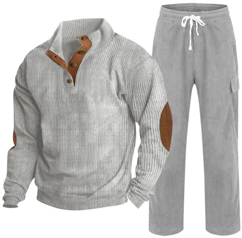 EODJXIO Tuta Intera Maniche Lunghe 2026 Impermeabile da Lavoro 100 per Cotone Hoodies Man Felpa Uomo Streetwear Tinta Unita Over Size Y2k