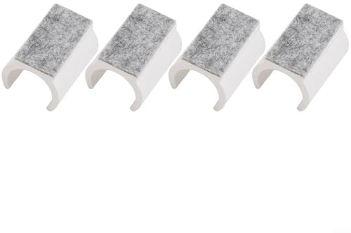 8 Pack Chair Gliders 25mm U Shaped Foot Pads for Cantilever Chairs, Felt Floor Protectors to Reduce Noise and Prevent Scratches on Parquet Laminate Tiles(25mm)