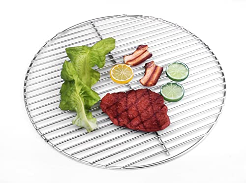 HeRo24 Grille de cuisson en acier inoxydable 44,5 cm 4/3 mm pour barbecue sphérique de 45-46-47 cm, convient également pour Weber 47
