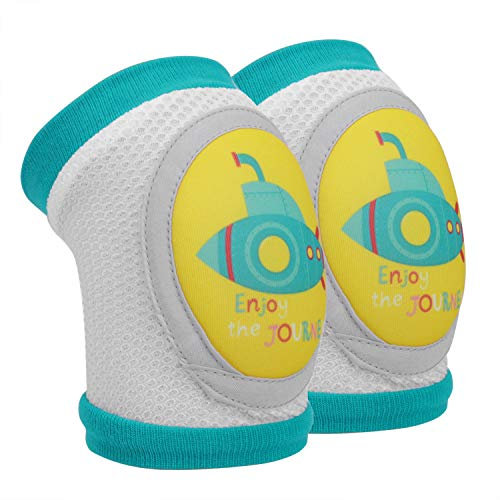 1 Paar Baby Krabbel Knieschoner Stulpen Krabbelschoner Krabbelhilfe Atmungsaktive Knieschützer Antirutsch Baumwolle verstellbarer Protektor Knieschutz für Kleinkinder Beinlinge Mädchen Junge Unisex