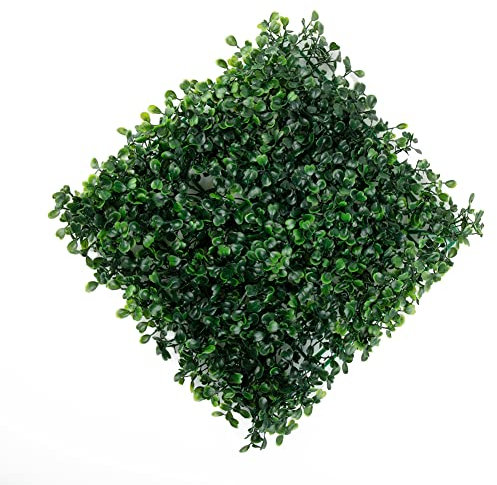 SPORTARC Künstlicher Efeu Sichtschutz Zaun, Pflanzenwände Laub Hecke Grasmatte Grünplatten Zaun für Party Garten Dekoration, 25 x 25 cm