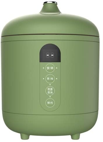 Cuociriso,Mini cuociriso Multifunzione, Cottura Rapida con Un Pulsante, Prenotazione Intelligente, Mini cuociriso da 0,8 Litri, Mini cuociriso e vaporiera, Cuociriso Piccolo, Cuoci