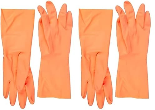 Spontex Handschuhe Größe 7-7,5, rot, 10 x 7 x 2 cm (Packung mit 2)