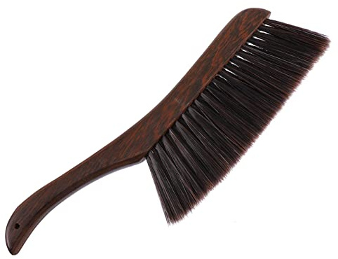 TOBBOMEY Holz Bettbürste Mit Weichen Borsten Flexible Teppich Und Kleiderbürste Zum Staubentfernen Für Haushalt Und Möbelreinigung Langlebig Und Schonend Für Oberflächen