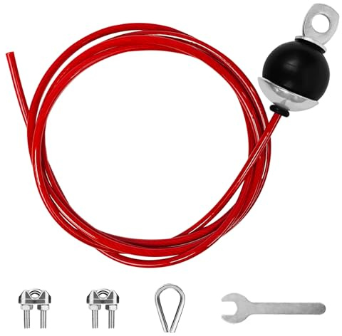 Topfinder Gym Kabel Draht, Kabelzug Latzug Seil Stahlseil Fitnessgerät Umlenkrollen für Seile Drahtseil Fitness