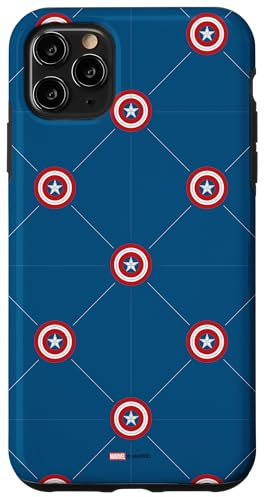iPhone 11 Pro Max Marvel Captain America: Brave New World Shield Diamond Grid Case