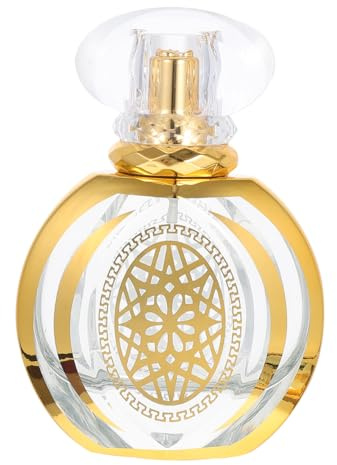 SEWACC Parfümflasche Nachfüllbare Parfümsprühflasche Aus Glas Hot Stamping Muster Duft Behälter Für Parfüm Ätherische Öle Raumspray Für Zuhause Büro Reisen 4.33 X 2.76 X 0.98 in