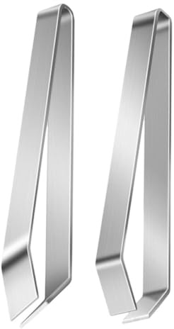 SHINEOFI Pinzette da Cucina in Acciaio Inox 2 Pezzi Set, Pinze per Rimuovere Lische di Salmone e Peli da Carne, Strumenti Professionali per Cucina Domestica e Preparazione Alimenti