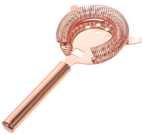 MUCKLILY Filtro per Cocktail in Acciaio Inossidabile Molla, Passino da Bar Facile da Pulire, Design Elegante per Uso Domestico e Professionale