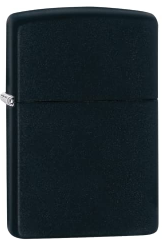 Zippo-stormtändare – Basismodell – Matt svart – Påfyllbar – Återanvändbar – Vindsäker design – Presentask – Tillverkad i USA