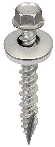 Acorn Metal-Wood Roofing Screws #9 x 3, Galvanized Steel, Bag of 250 Pieces