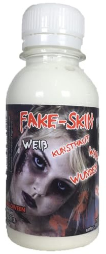 King of Halloween Latexmilch, Kunsthaut, FX Schminke, Halloween Make Up, Zombie Make Up, Wunden und Narben herstellen (100 ml, weiß)