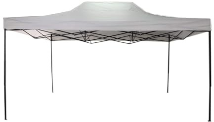 Rebecca Mobili Gazebo Richiudibile Bianco Metallo Poliestere Con Custodia Campeggio Fiere Feste 3,1 x 4,5 x 3 mt (Cod. RE6307)