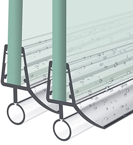 Heilmetz Duschdichtung,2 x 80cm Ersatzdichtung Duschtür für Duschtür Glasstärken von 7-8mm, Wasserabweiser Duschtür Dichtung oder Duschkabinen-Dichtung für Duschkabine & Glastüren