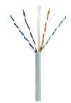Mach Power Matassa Cavo di Rete Lan Ethernet Categoria 5e FTP 26AWG 100 metri, Core in CCA e Guaina in PVC Grigio, Connessione Internet Veloce 1Gbps 100MHz, Pratico Box in Cartone (CM-009-CPR)