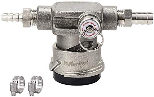 MRbrew All Stainless Steel Low Profile D System Keg Tap Coupler