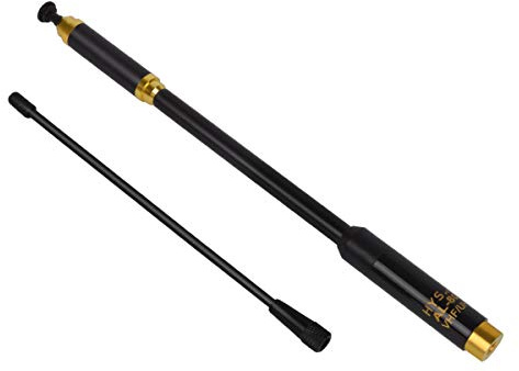 HYS SMA-Stecker-Antenne, VHF/UHF, austauschbare Antenne, kompatibel mit Yaesu Vertex TYT Walkie Talkies