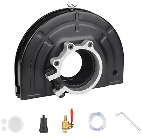 UUMFP Angle Grinder Dust Shroud, Slotting Cutting Dustproof Watering Grinding Collector Cover, Woodworking Dust Extractors (Size : 190mm(67-73mm))