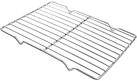 Turbokey Grillrost, robuster Drahtrost, Ofen, Bratrost, 13,5 x 22,2 cm, rechteckig, zum Backen, Kühlen, Dämpfen mit 4 Beinen, Edelstahlgestell (13,5 x 22,2 cm, 22,2 x 13,5 cm)