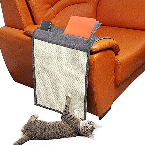Justmysport Kratzschutz Sofa Katzen Kratzmatte Kratzteppich Anti-Kratz-Möbelschutz Anti Kratz Katzen Couch Schutz Katzenkratzbrett, 110 * 29 * 0,5 cm, grau