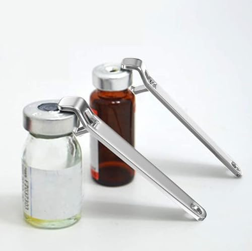 YYYP 2pcs Multifunction Beer Bottle Starter Oral Liquid Vial Manual Can Opener Tool, Silver