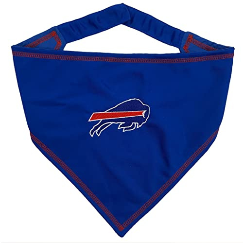 Pets First NFL Buffalo Bills TIE Bandana Large X-Large Dog Bandana Scarf Bib for Pet Cat Dog The Ultimate Game-Day Party Bandana (BUF-3550-L-XL)