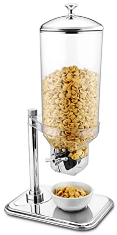 FIFOR 7L Single Control Cereal Dispenser,Candy Containers Storage Machine for Home/Office Desk - Snacks, Grains, Cheerios, Dry Powder Container, (Color : Clear, Size : 7L)