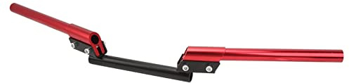 Motorcycle Handlebar, Motorcycle Handlebar 22mm Universal Adjustable Handle for Sports Car Streetcar ATV Scooter Off Road Vehicle (Red)