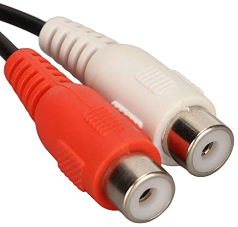 Câble Répartiteur En Y XLR Femelle Vers 2 RCA Femelle, Câble Répartiteur En Y, Protection Contre le Bruit, Transmission à Faible Perte de Musique Claire, Adapté Aux Consoles de Mixage, Mélangeurs, Amp