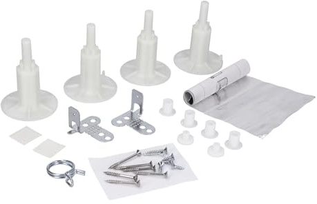 LUTH Premium Profi Parts Kompatibel mit Beko Montagematerial mit Füßen 1784430045 für integrierte Geschirrspüler