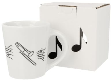 Musikboutique Kaffeetasse mit Musikmotiv (Posaune), 330 ml