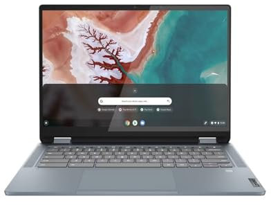 LENOVO IdeaPad Flex 5 14 2 in 1 Chromebook Plus | 14 Inch Full HD Touch Laptop | Intel Core i3-1215U | 8GB RAM | 256GB SSD| Chrome OS | Stone Blue