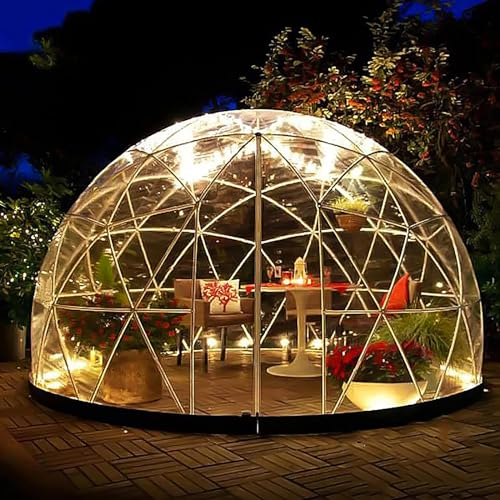 Blasenzelt-Kuppelhaus, Iglu-Zelt für 8–10 Personen im Freien, 3,6 m großes Kuppelhaus-Campingzelt, für Mahlzeiten im Freien, Hinterhof-Sternenbeobachtung