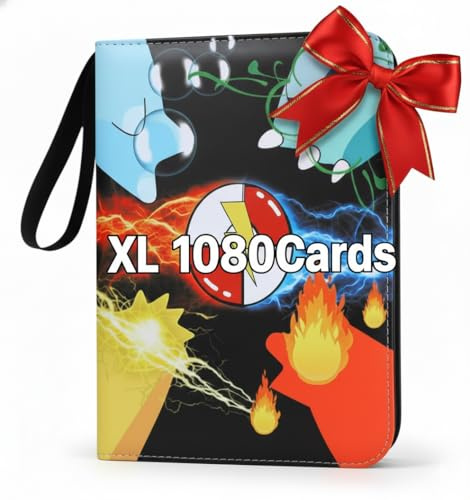 Album Porte Cartes,pour cartes Pokémon,carte one piece, Albums pour Cartes à Collectionner,pour Livre ds TCG,Organissateur de Cartes cadeau Album,Classeur top loaders (E)