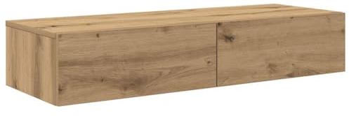 vidaXL Wandregal mit Schubladen Artisan-Eiche 100x36x19 cm