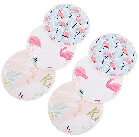 Abaodam 3 Paires Coussinet d Allaitement Lavable Protection Contre Les Fuites Tapis d Allaitement Réutilisable Pour Protéger La Peau Lot
