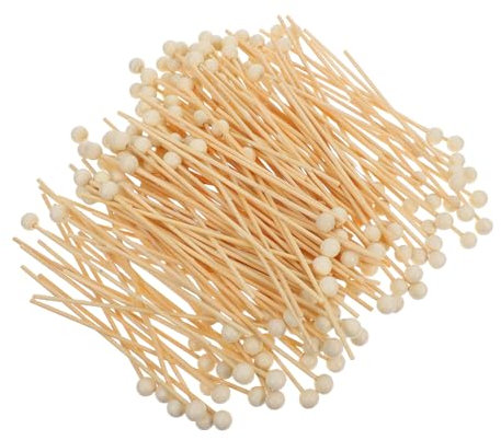 Gatuida 200stücke Holzstäbchen Mit Kugelenden Lange Lollipop-Sticks Für Cake Und Süßigkeiten Für Bastelprojekte Und Hochzeiten