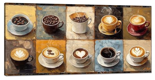 Malen Nach Zahlen Erwachsene Tasse Malen Nach Zahlen XXL 60x120cm, Paint by Numbers Herz Malen Nach Zahlen Kinder Kreativ Set, DlY Handgemalt Olgemalde mit Pinseln und Acrylfarbe, Zimmer Deko Q-509