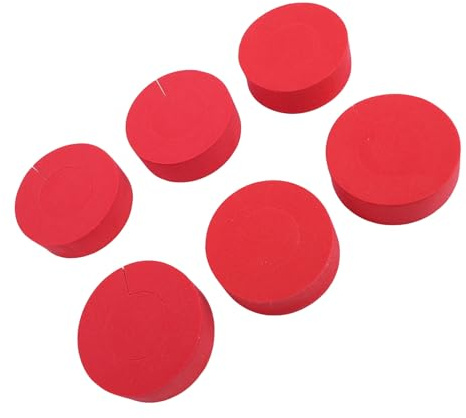 Hitzelose Walzen C Form Haarthöre Schwamm Haarstyling Locken 12 PCs C Form Haartuelle Schwamm Haarwalzen Hitzfreie Walzen Styling Curling Frisur Tool für Alle Haartypen (Rot)